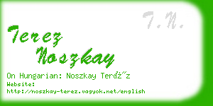 terez noszkay business card